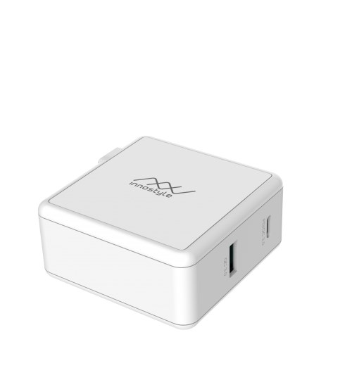 Sạc Nhanh INNOSTYLE GOMAX PD 49.5W (1 USB-C PD & 1 USB A Qualcomm QC3.0 ) 